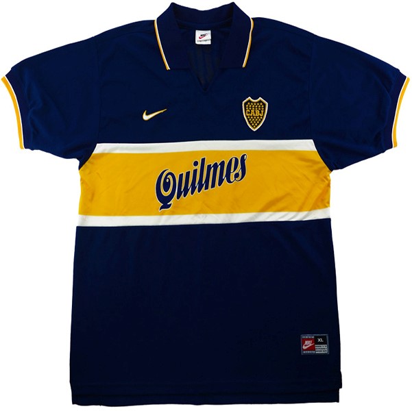 Camiseta Boca Juniors Primera equipación Retro 1996 1997 Azul
